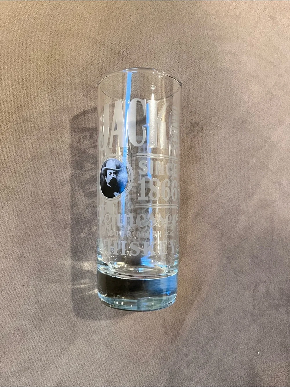 Jack Daniel's Sour Mash Etched Tall Highball Glass - Clear 8 oz.